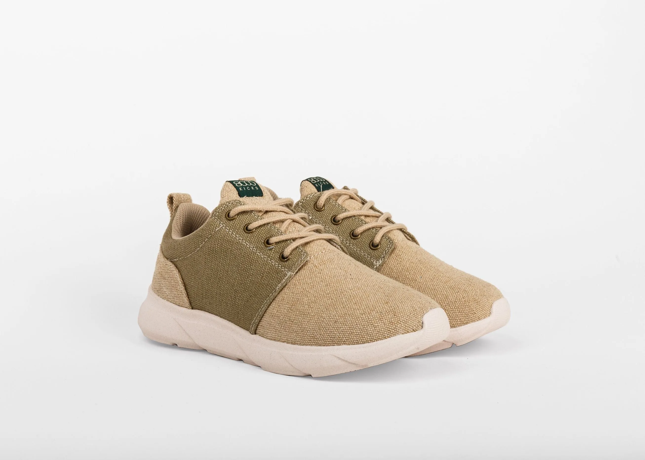 Explorer V2 Men's Vegan Hemp Sneakers | Beige & Green