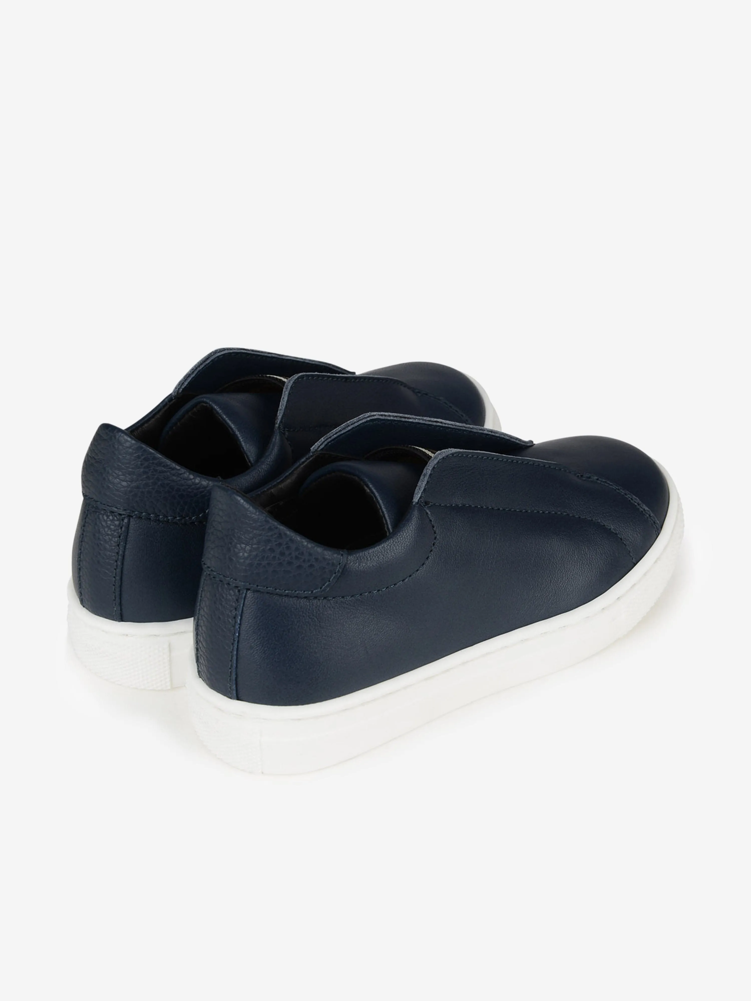 Fendi Blue Leather Slip On Trainers