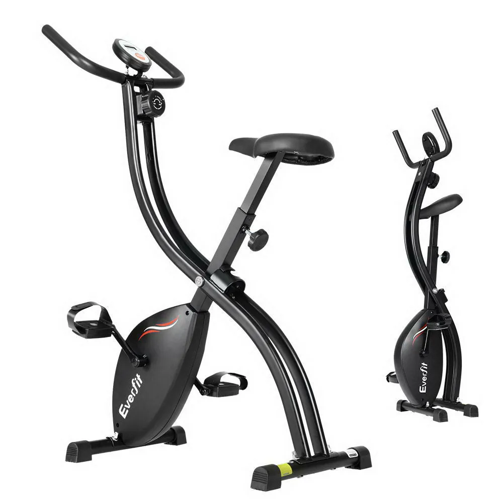 Folding Magnetic X-Bike with LCD, 8 Resistance Levels Everfit