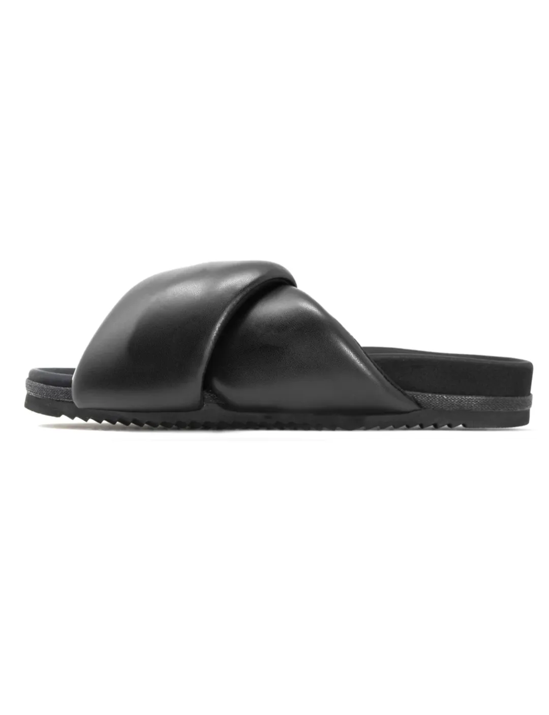 Foldy Puffy Slides, Black