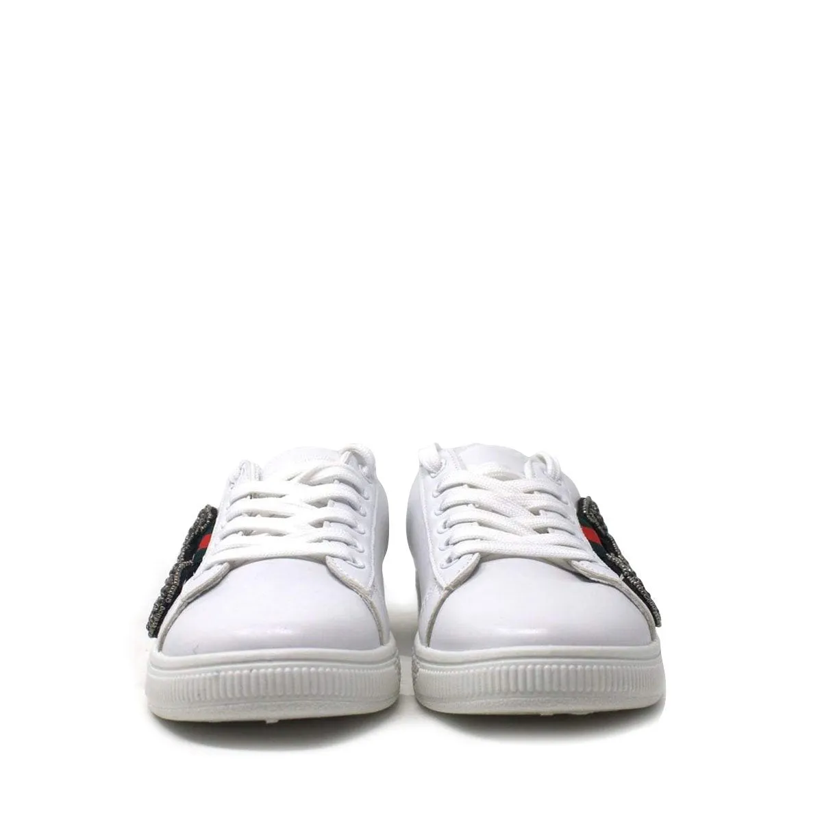 Giovanna Sequin Embellished Three Stripe Trainer