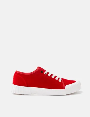 Good News Softball Low Trainers (Velvet) - Red