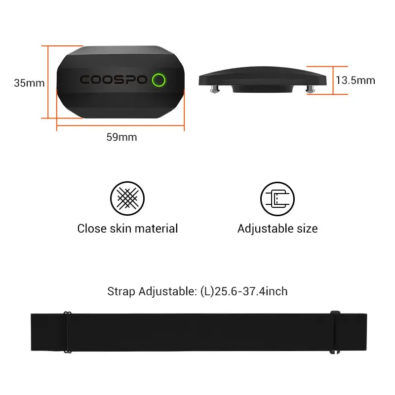 H808S Chest Strap Heart Rate Monitor