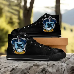 Harry Potter Hogwarts Ravenclaw Shoes High Top Sneakers for Kids and Adults