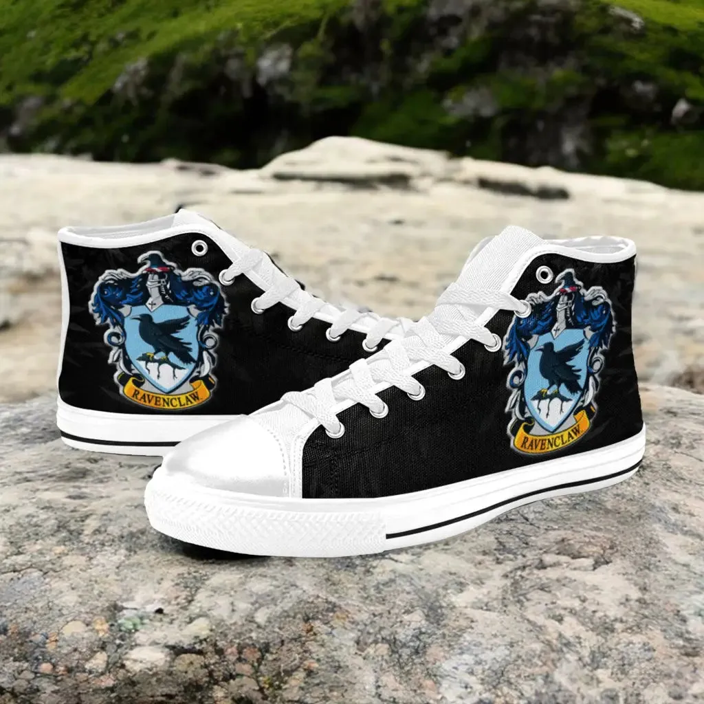 Harry Potter Hogwarts Ravenclaw Shoes High Top Sneakers for Kids and Adults