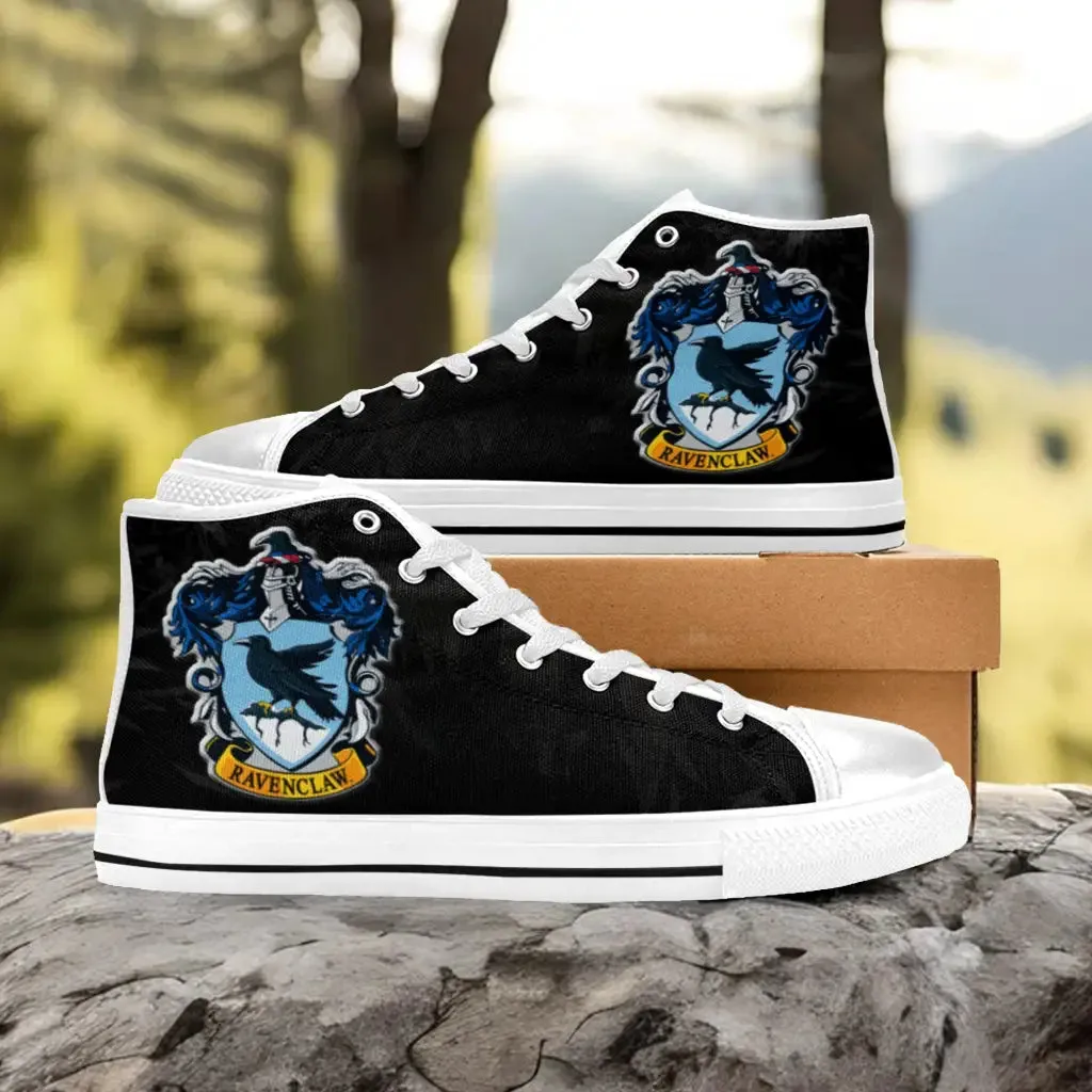 Harry Potter Hogwarts Ravenclaw Shoes High Top Sneakers for Kids and Adults