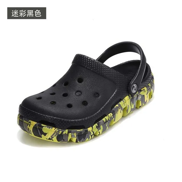 Hot Summer Mens Mules Clogs Eva Material Lightly Beach Garden Shoes Man Slippers Clog Shoe Slipper Men Fashion Color 18 Colors