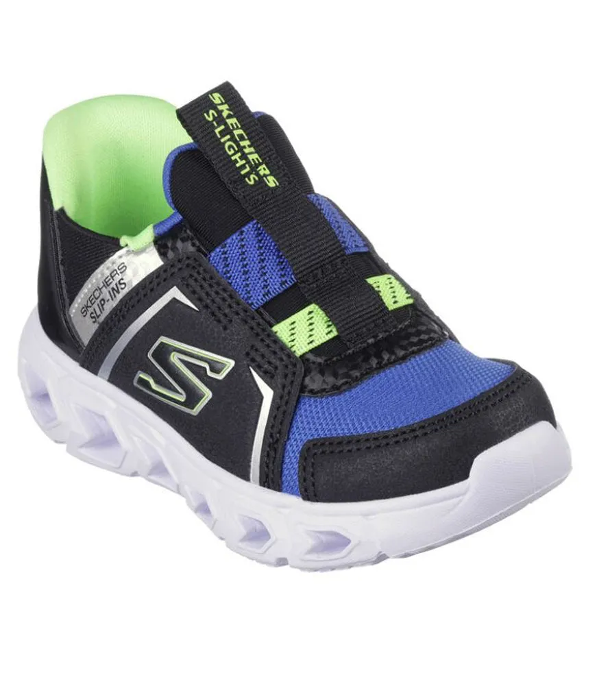 Hypno-Flash 2.0 in Black/Blue/Lime by Skechers