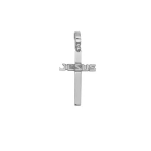 JESUS CROSS PENDANT - SILVER