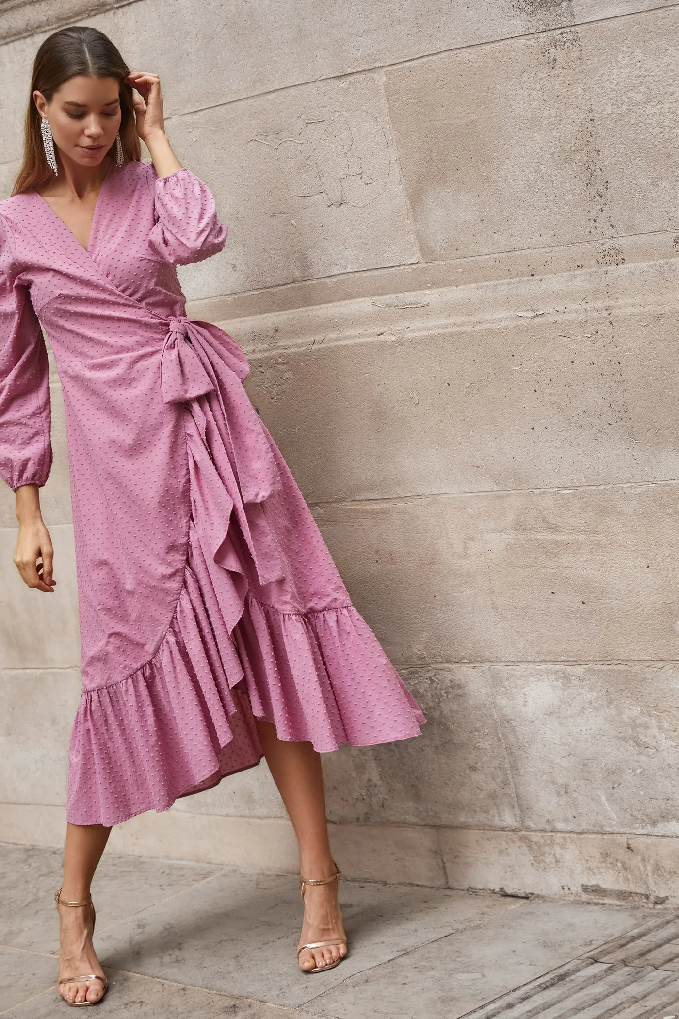 Joelle Dress In Pink by Spirit and Grace