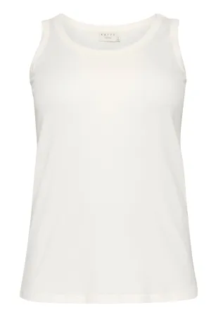 Kaffe Curve Carina Vest Top in White