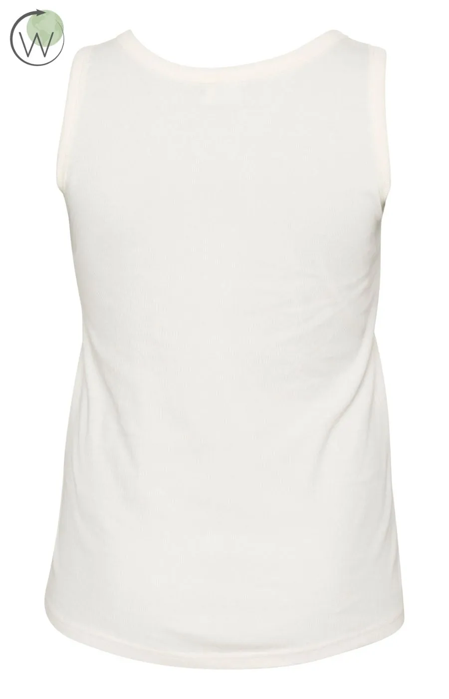 Kaffe Curve Carina Vest Top in White