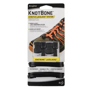 KnotBone Stretch LaceLock System - Black