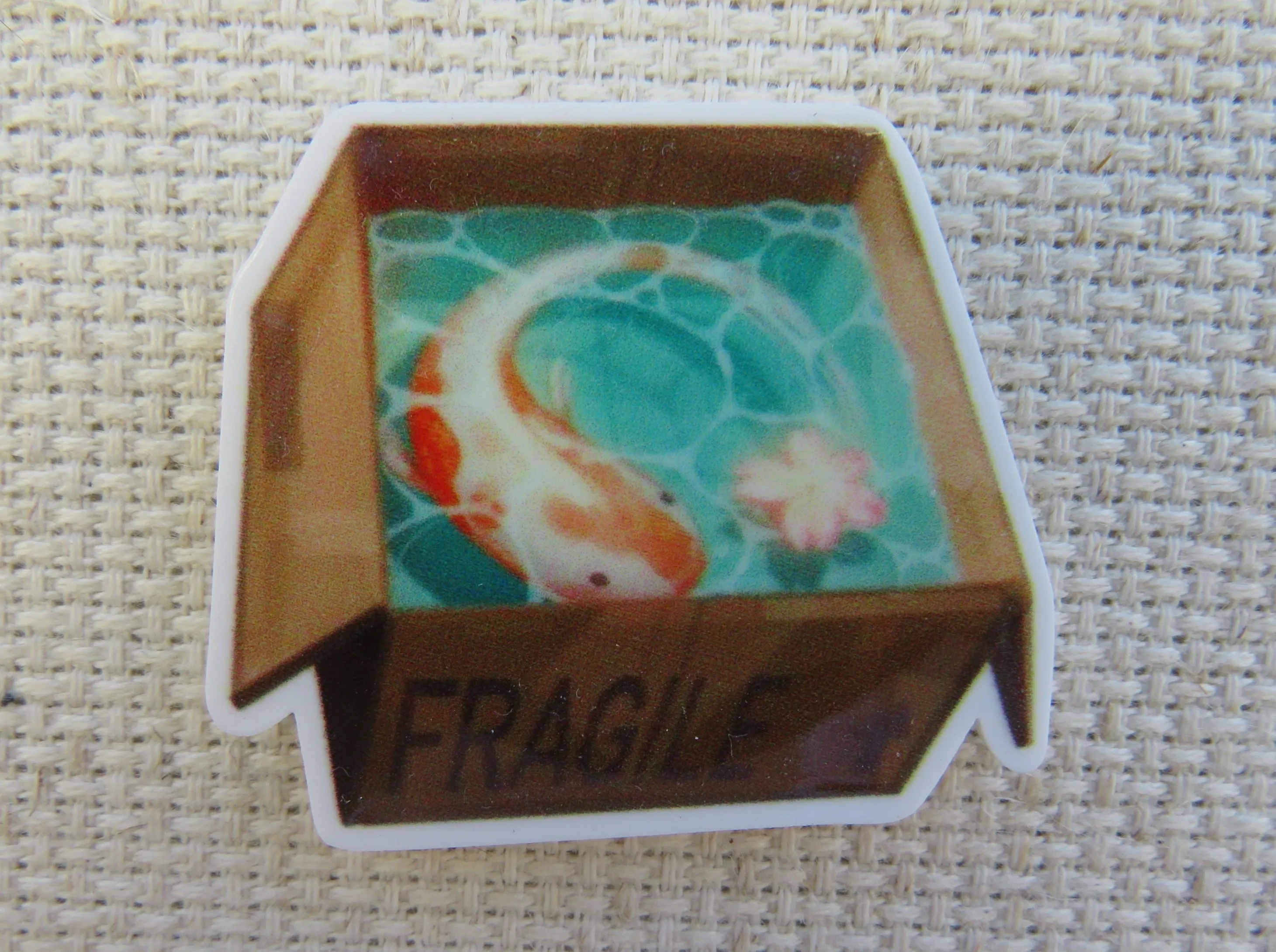 Koi Fish in a Box Needle Minder, Cover Minder, Magnet