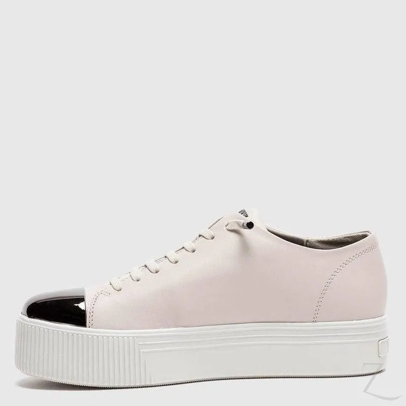 Ladies Genuine Leather Platform Sneakers | Lace Up | "Shaka"