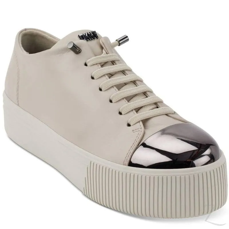 Ladies Genuine Leather Platform Sneakers | Lace Up | "Shaka"