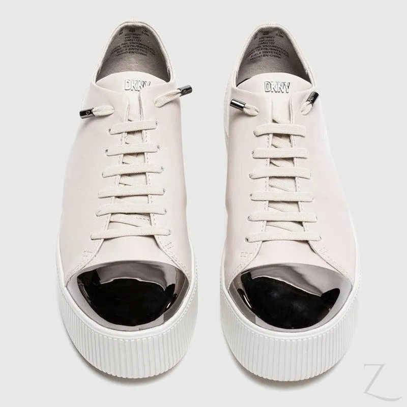 Ladies Genuine Leather Platform Sneakers | Lace Up | "Shaka"