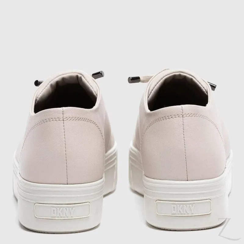 Ladies Genuine Leather Platform Sneakers | Lace Up | "Shaka"