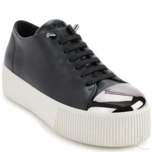 Ladies Genuine Leather Platform Sneakers | Lace Up | "Shaka"