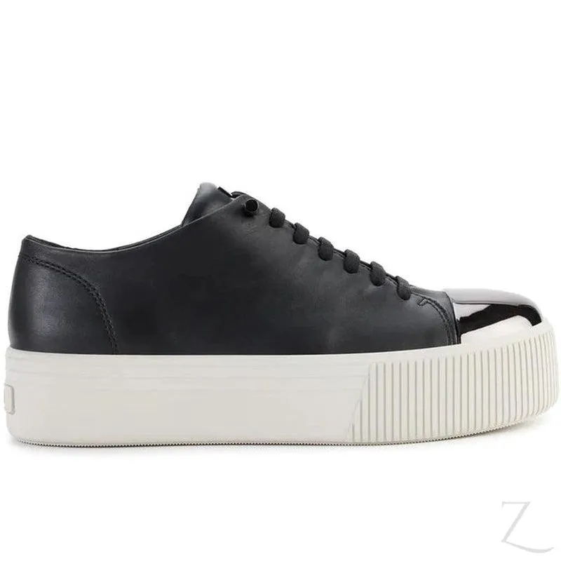 Ladies Genuine Leather Platform Sneakers | Lace Up | "Shaka"