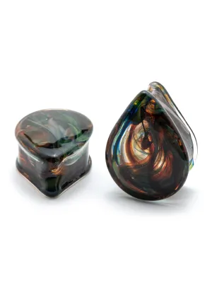 Lava Lamp Smoke Glass Teardrop Plugs