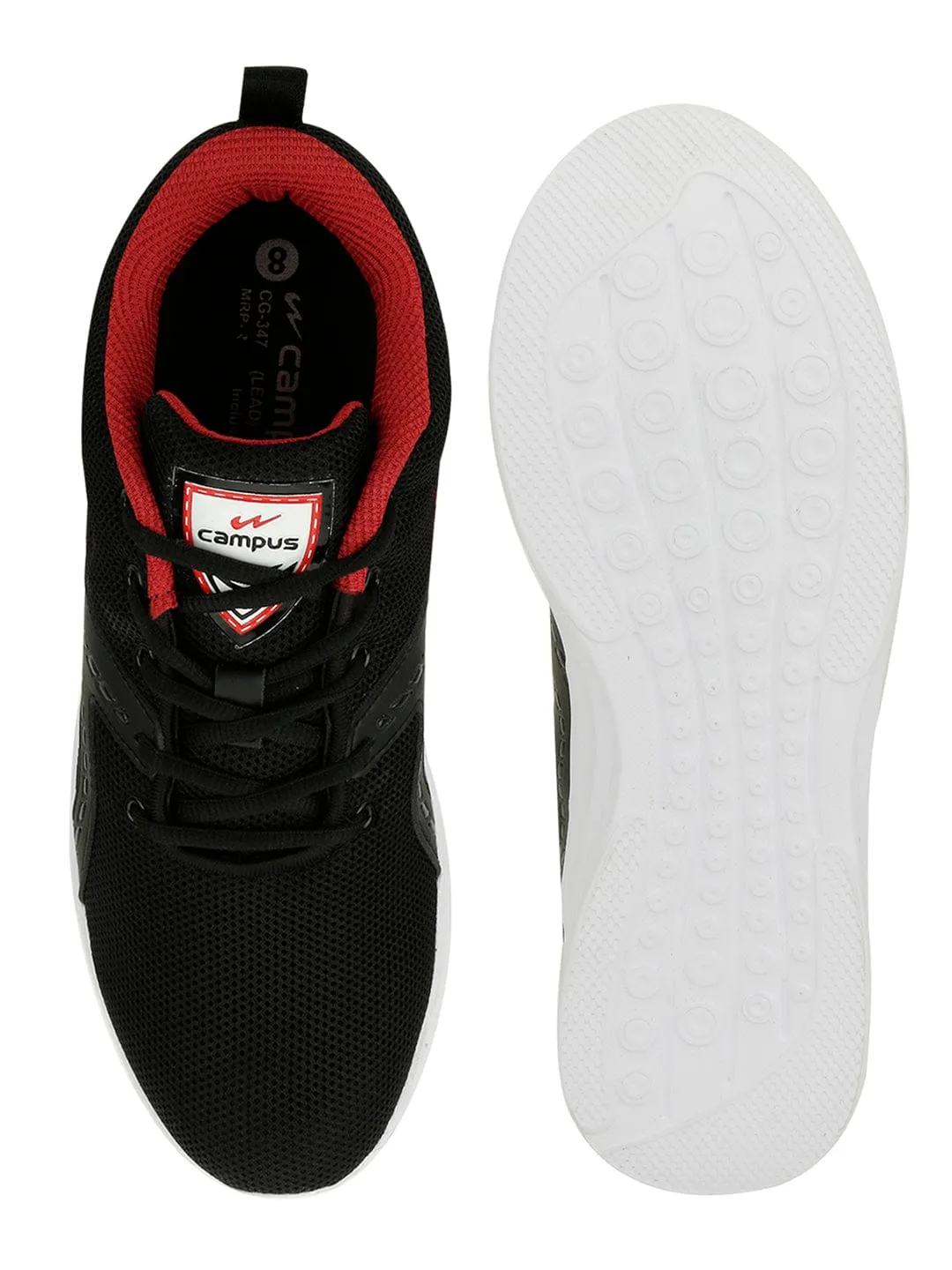 LEAD PRO Black Men's Running Shoes