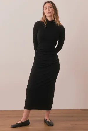 LEXI RUCHED TURTLENECK DRESS