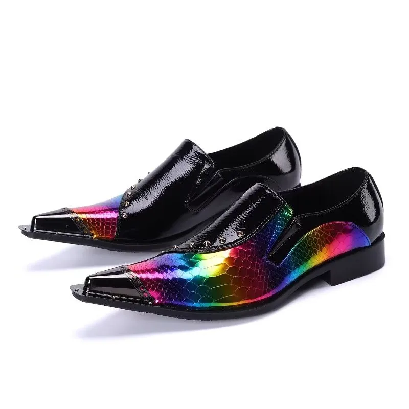 LuxeLeather Exotic Slip-on Smart Shoes