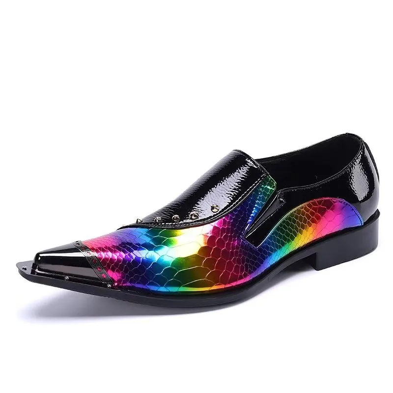 LuxeLeather Exotic Slip-on Smart Shoes