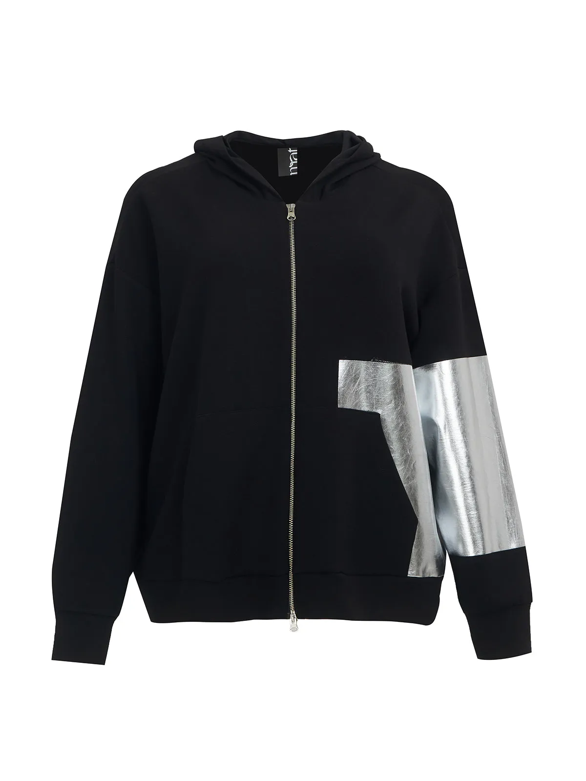 Mat Black & Silver Hoodie