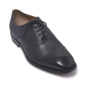 Men Black Formal Laces Genuine Leather Shoes