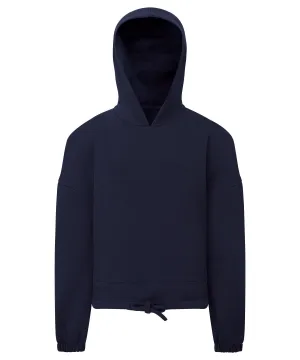 Navy - Kids TriDri¨ recycled cropped oversize hoodie