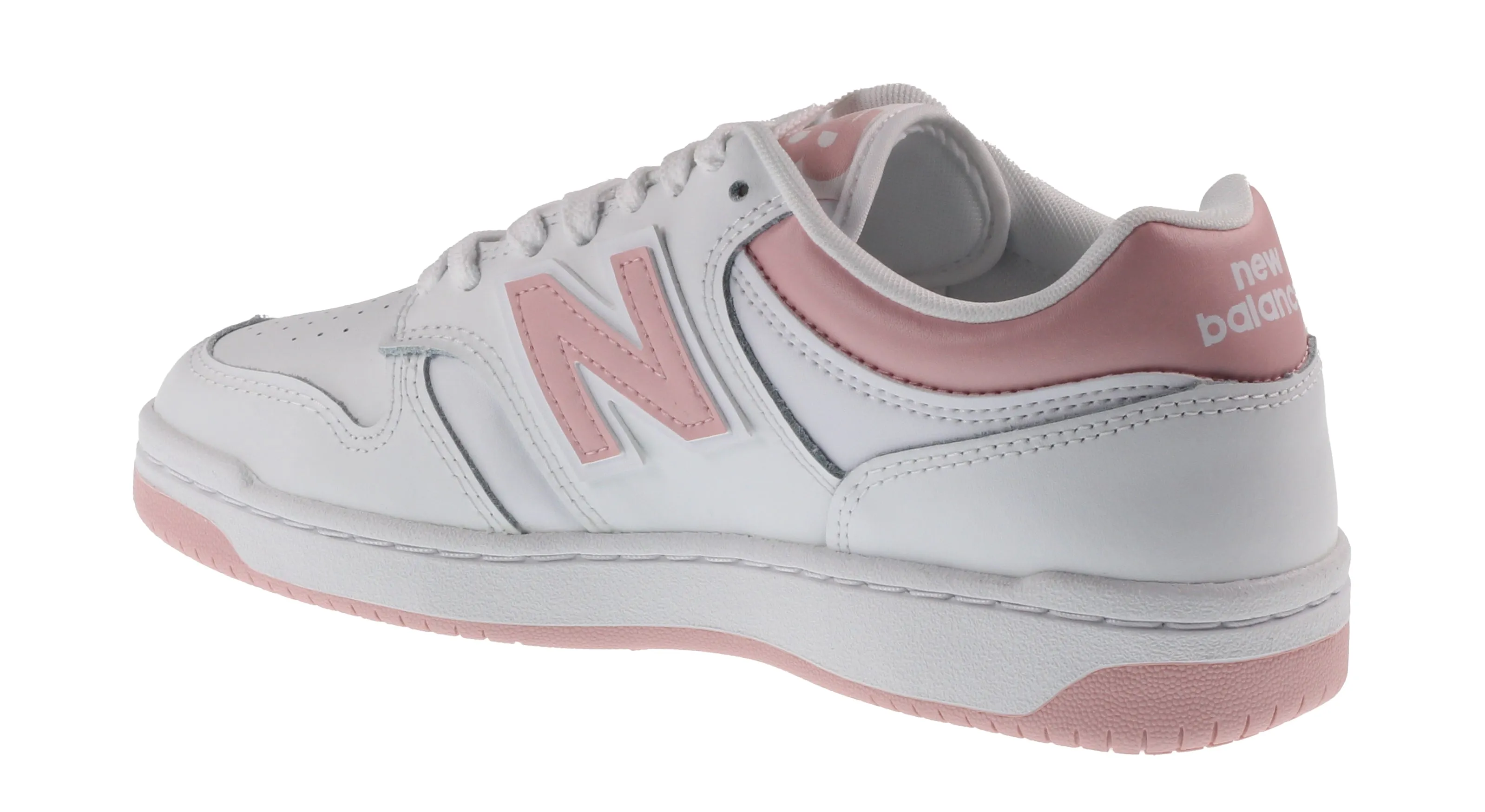 New Balance Trainers Womens 480 White Orb Pink