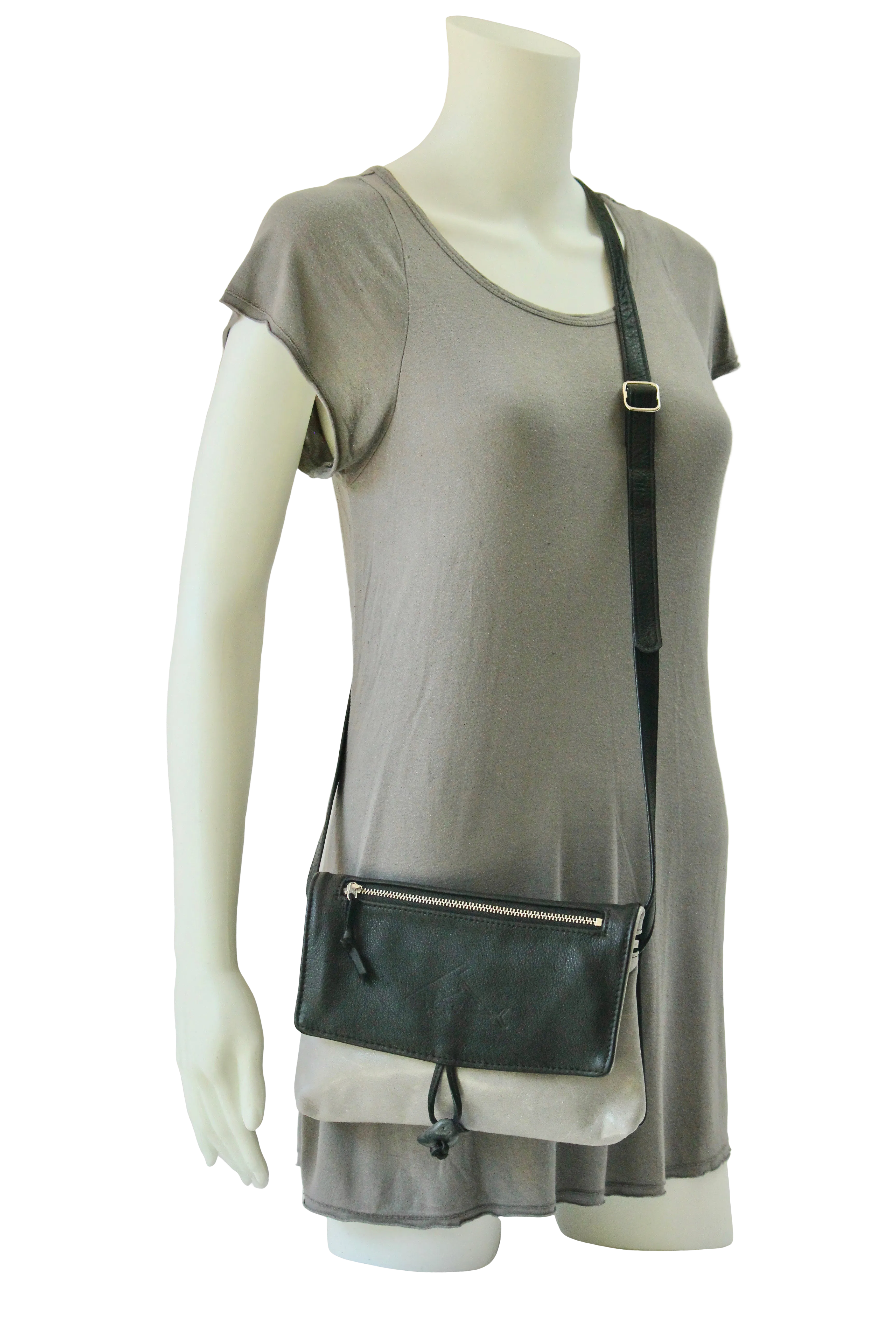 New Shoulder Fold - Smaller Leather Shoulder Bag With Adjustable Strap