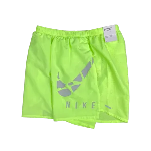 Nike Cracked Swoosh Challenger Shorts 5" - Neon Volt