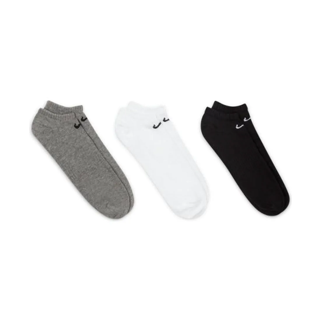 NIKE EVERYDAY CUSHIONED TRAINING NO-SHOW SOCKS (3 PAIRS) MULTI