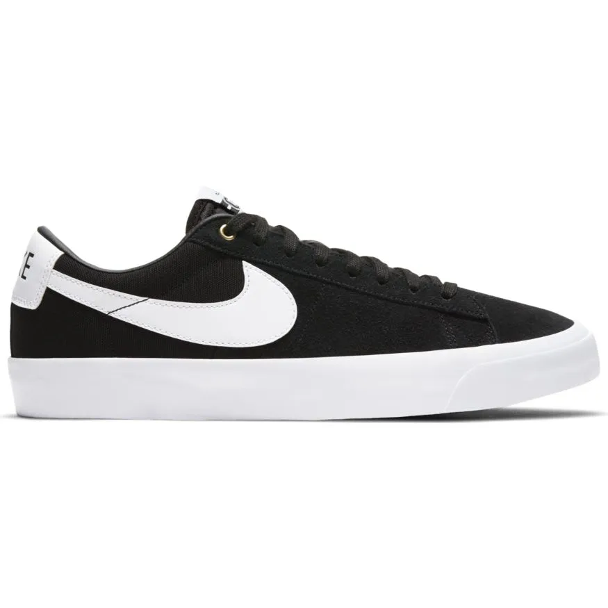 Nike SB Blazer Low Pro GT Skateboarding Shoe - Black/White-Black-Gum Light Brown