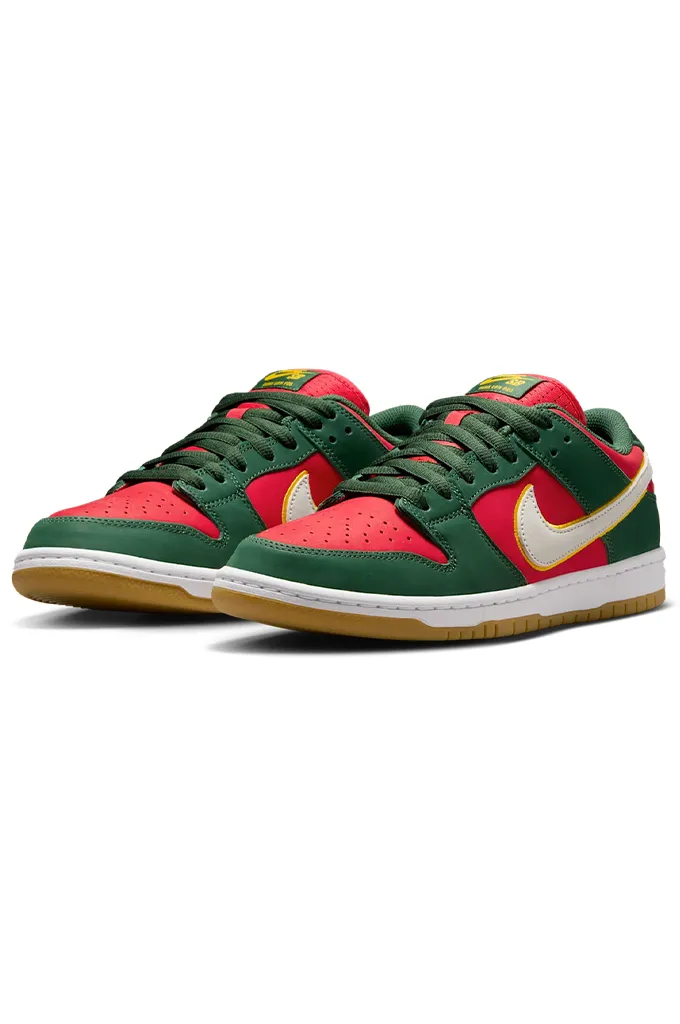 Nike SB Dunk Low Pro PRM 'Fir And Fire Red' Skate Shoes