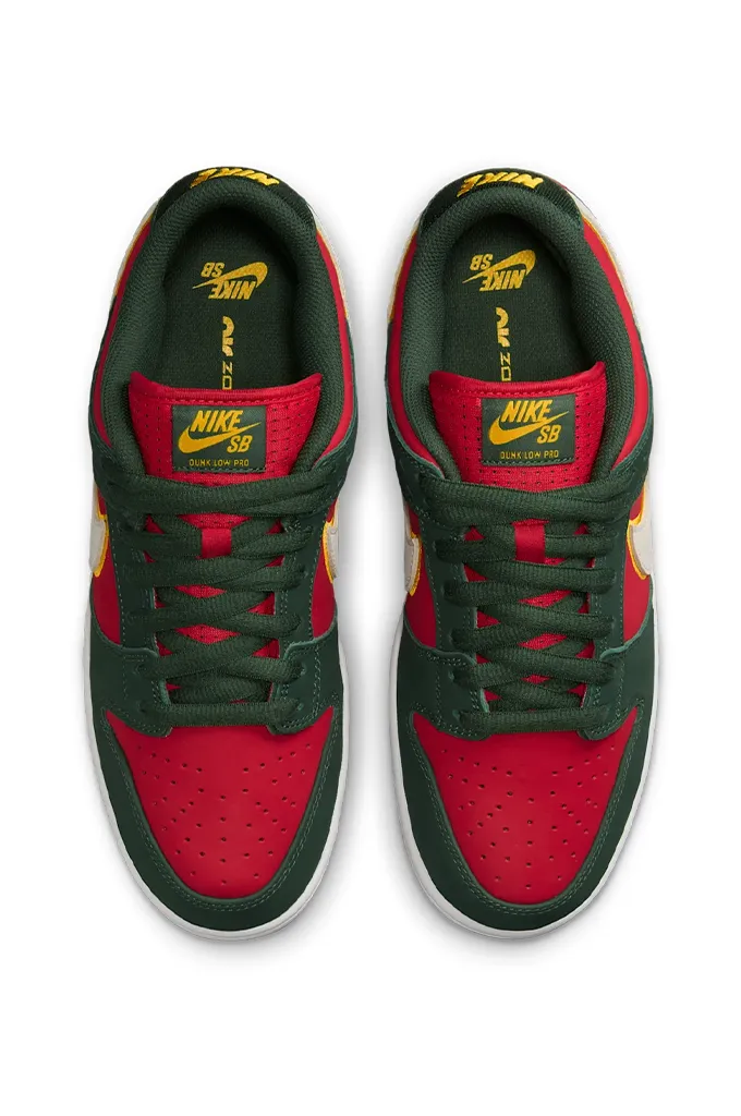 Nike SB Dunk Low Pro PRM 'Fir And Fire Red' Skate Shoes