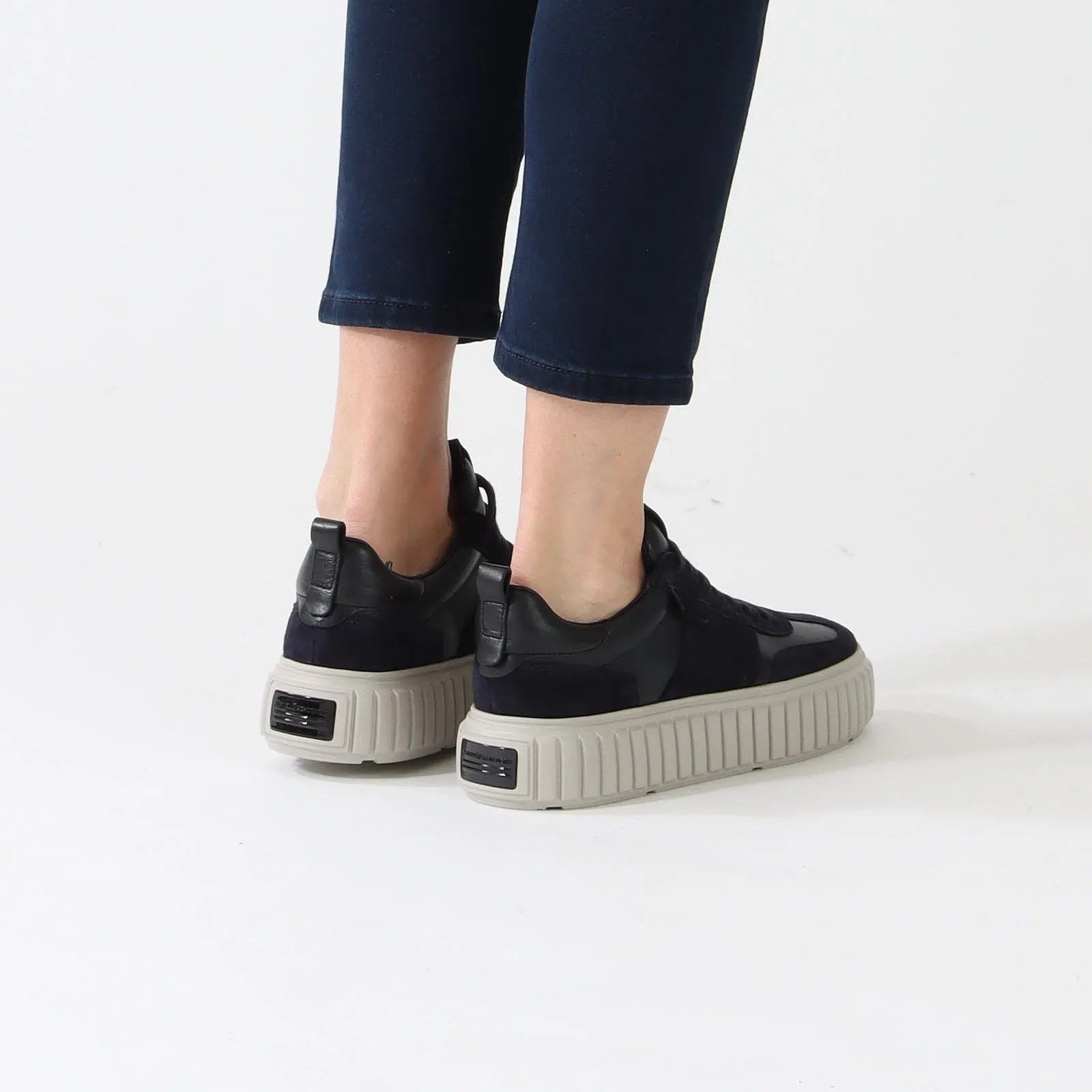 Ocean Navy Platform Sneakers