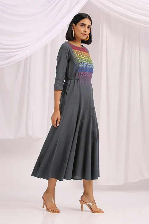 Okhai 'Prism Dream' Hand Embroidered Mirror Work Dress