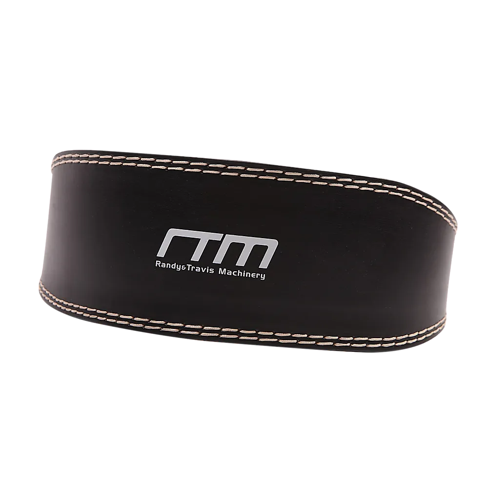 Padded Leather Weight Lifting Belt, Large, Dual-Buckle