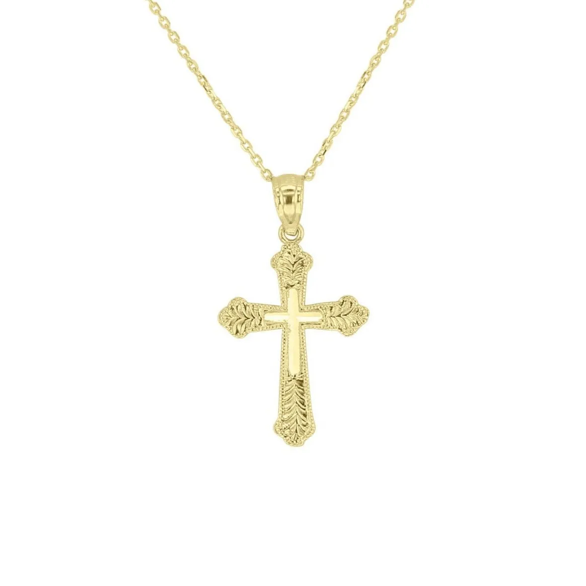 Petite Sacred Gold Cross Necklace