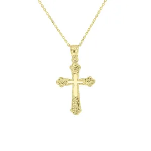 Petite Sacred Gold Cross Necklace