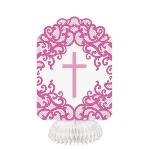 Pink Cross - Honeycomb