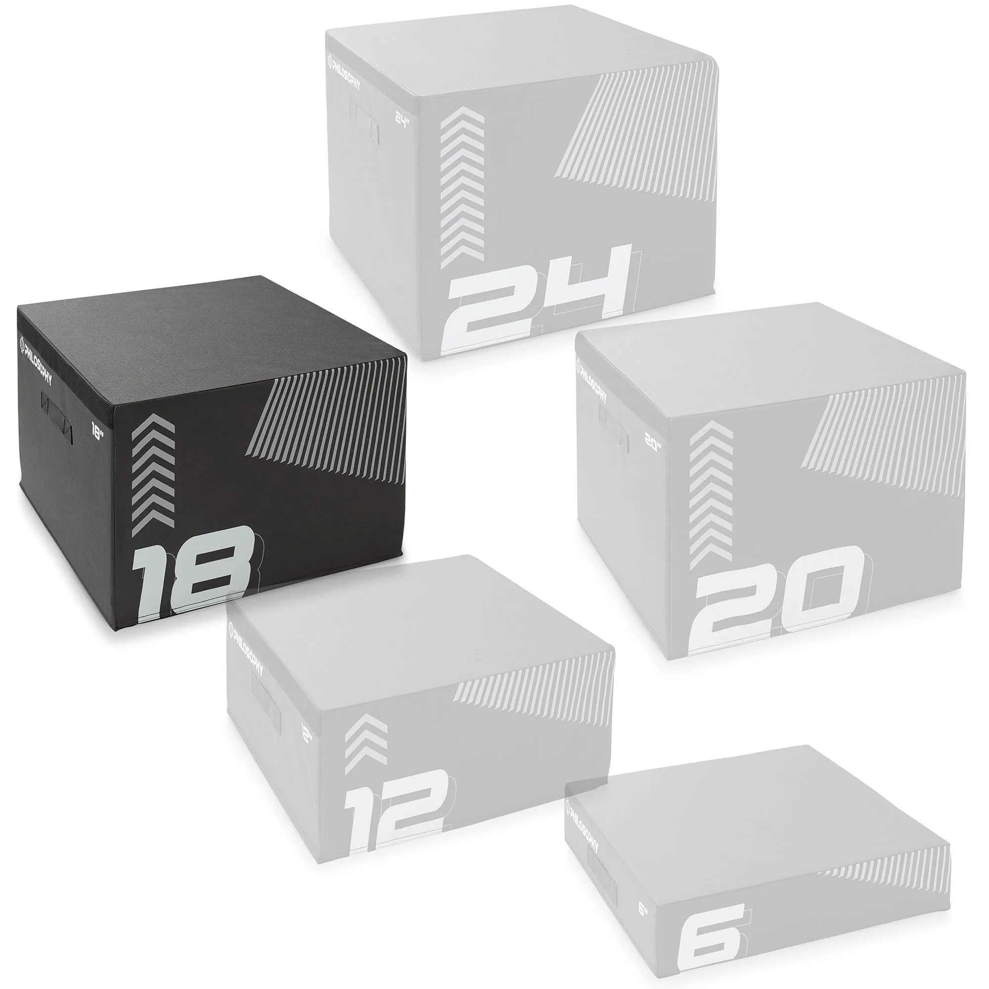 Plyometric Boxes - Soft Foam Jump Trainer Plyo Boxes