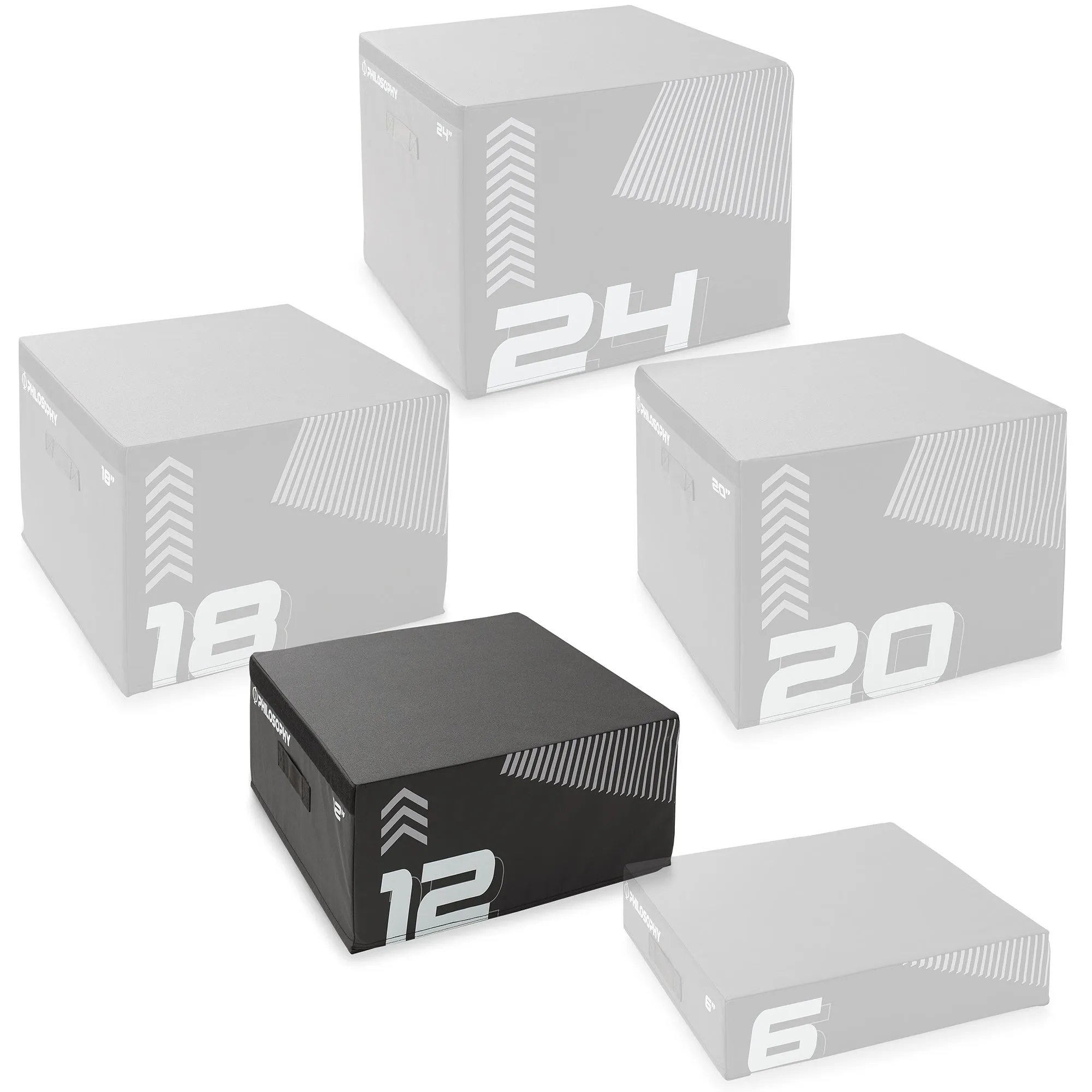 Plyometric Boxes - Soft Foam Jump Trainer Plyo Boxes