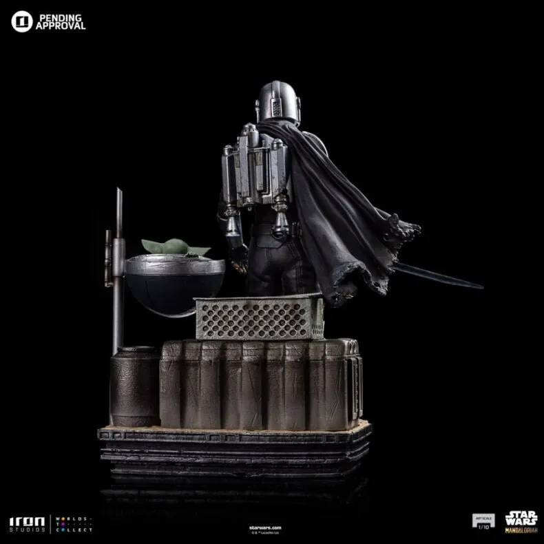 PRE-ORDER: Iron Studios Star Wars The Mandalorian Din Djarin and Din Grogu Art Scale 1/10 Statue