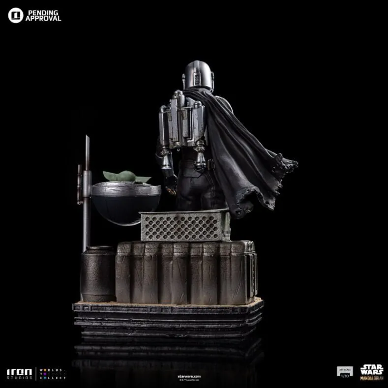 PRE-ORDER: Iron Studios Star Wars The Mandalorian Din Djarin and Din Grogu Art Scale 1/10 Statue