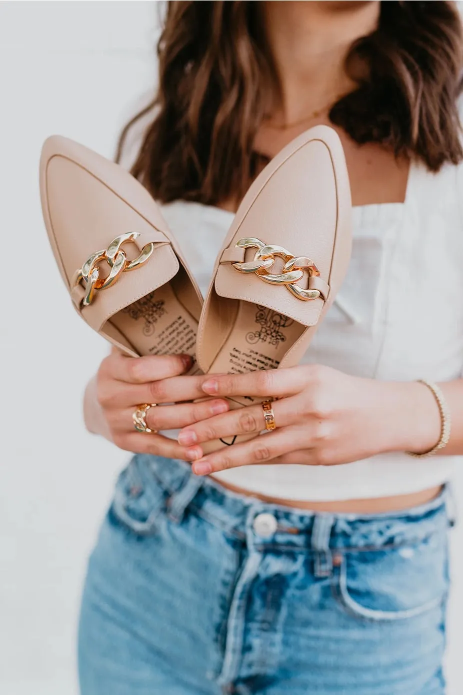 Shoes - Uptown Girl, Tan Flats